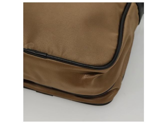 Borsa a spalla in nylon beige Burberry Black label Auth bs24395 - vista 15