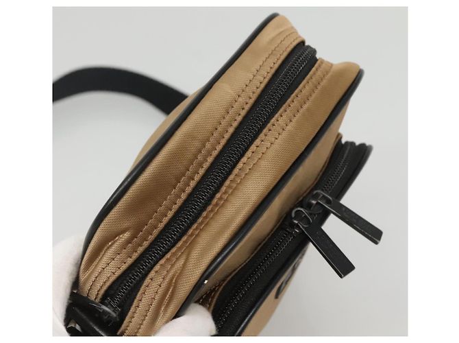 Borsa a spalla in nylon beige Burberry Black label Auth bs24395 - vista 6