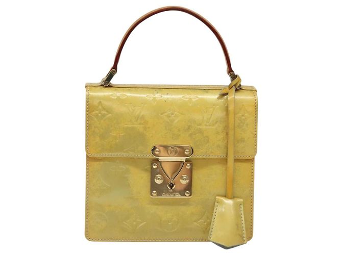 LOUIS VUITTON Monogram Vernis Borsa a Mano Spring Street Grigio M91029 LV Auth KD273 - vista 13