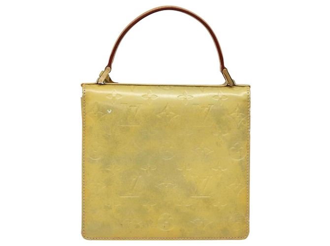 LOUIS VUITTON Monogram Vernis Borsa a Mano Spring Street Grigio M91029 LV Auth KD273 - vista 2