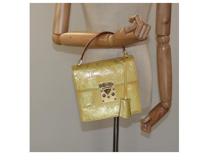 LOUIS VUITTON Monogram Vernis Borsa a Mano Spring Street Grigio M91029 LV Auth KD273 - vista 22