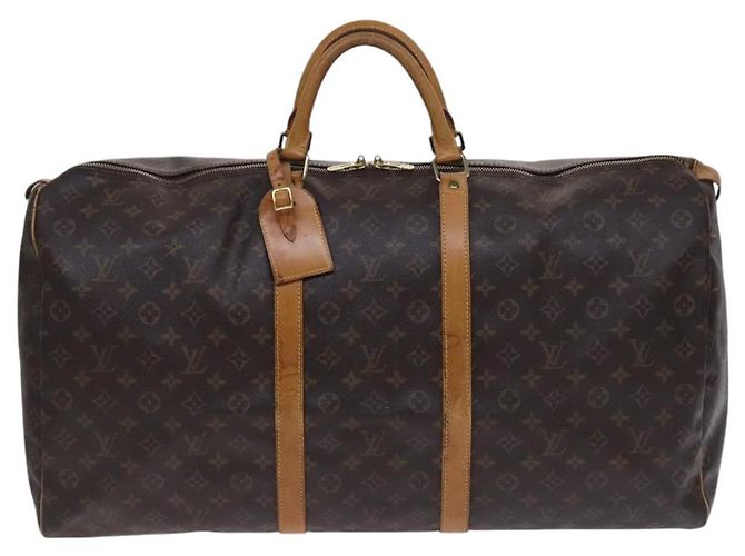 LOUIS VUITTON Monogram Keepall 60 Borsa Boston M41422 LV Auth 116642 Monogramma - vista 13