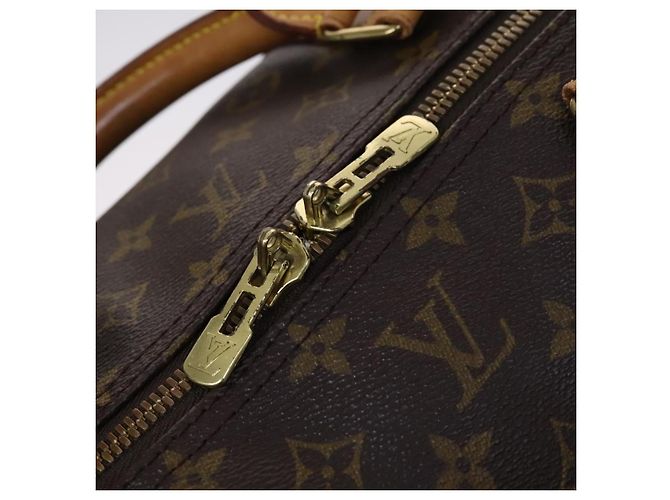 LOUIS VUITTON Monogram Keepall 60 Borsa Boston M41422 LV Auth 116642 Monogramma - vista 19