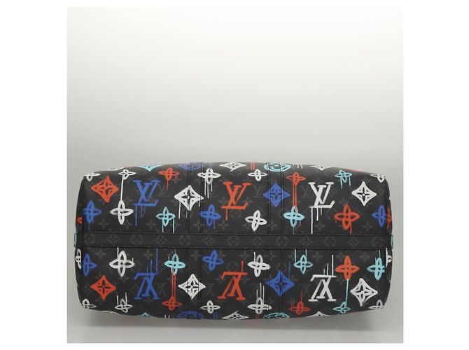 LOUIS VUITTON Monogram Eclipse Keepall Bandouliere 50 Bag M21384 Auth BD1566SM - view 5
