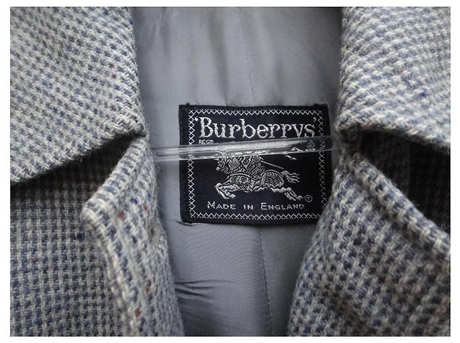 Abrigo Burberry de tweed gris - vista 3