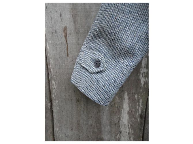 Abrigo Burberry de tweed gris - vista 9