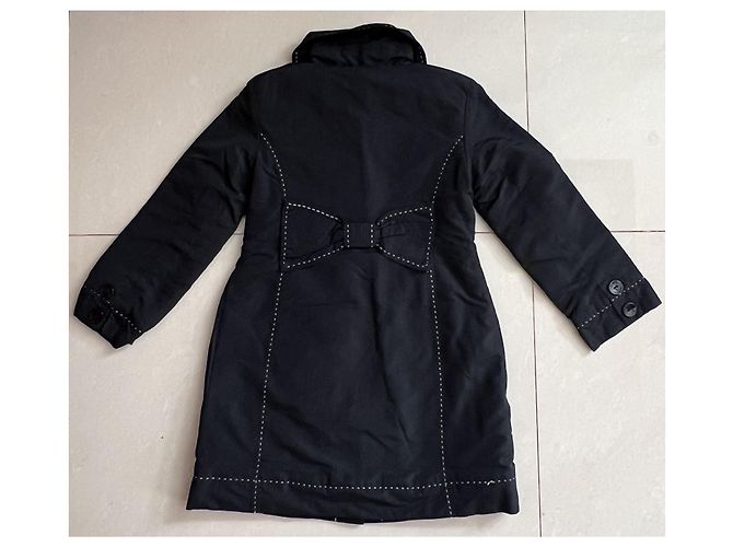 Dolce & Gabbana Schwarzer Mantel Mädchen 3 Jahre - Ansicht 6