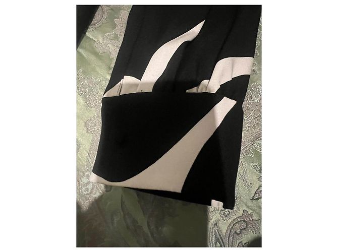 Mono Valentino de seda negro blanco - vista 7