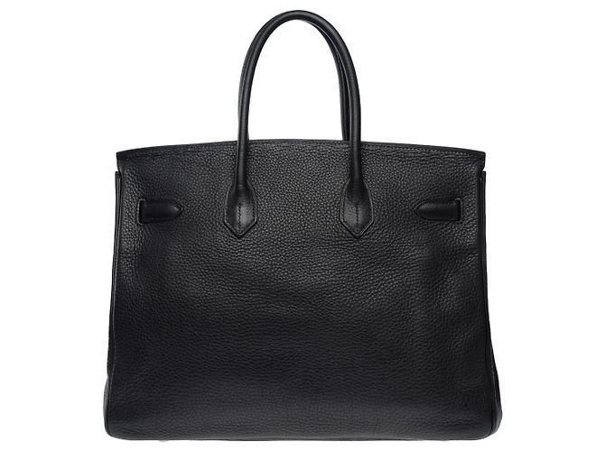 Hermès Sac HERMES Birkin 35 en Cuir Noir - 102639 - vue 3
