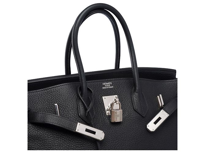 Hermès Sac HERMES Birkin 35 en Cuir Noir - 102639 - vue 6