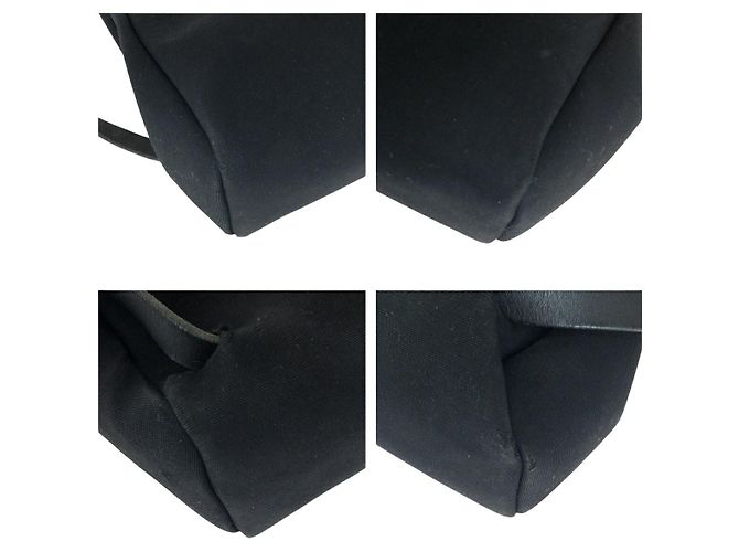 Hermès Hermes Canvas/Leder Herbag Ad PM Rucksack Stempel C (2018) Schwarz - Ansicht 3