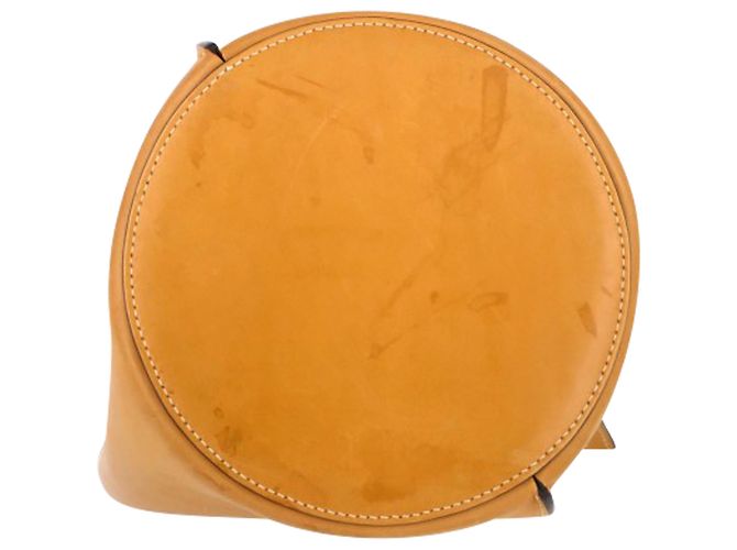 Céline Borsa a spalla mini arricciata Celine in pelle gialla - vista 4