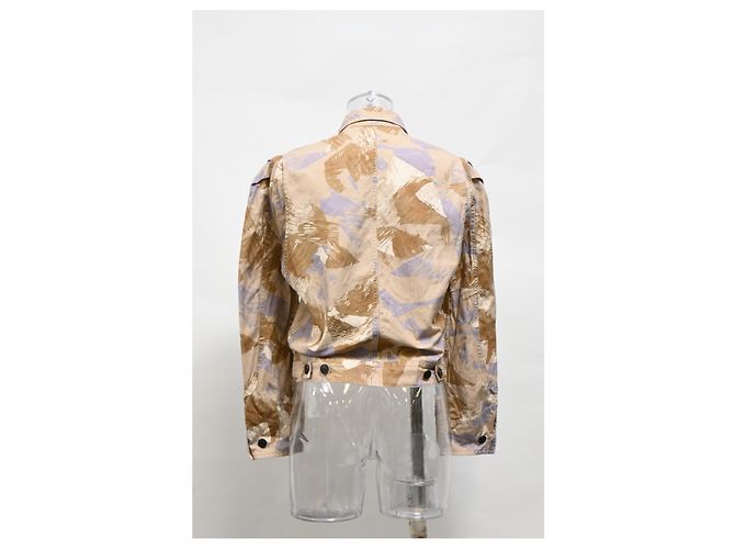 Chaqueta impresa Itora Isabel Marant en algodón marrón - vista 8