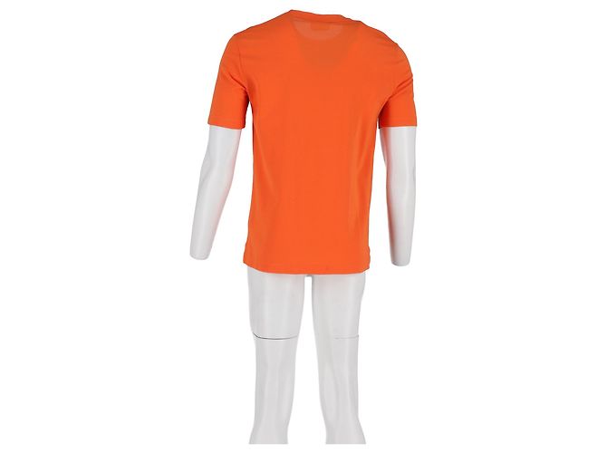 Camiseta de algodón naranja bordada 'H' Hermès - vista 6