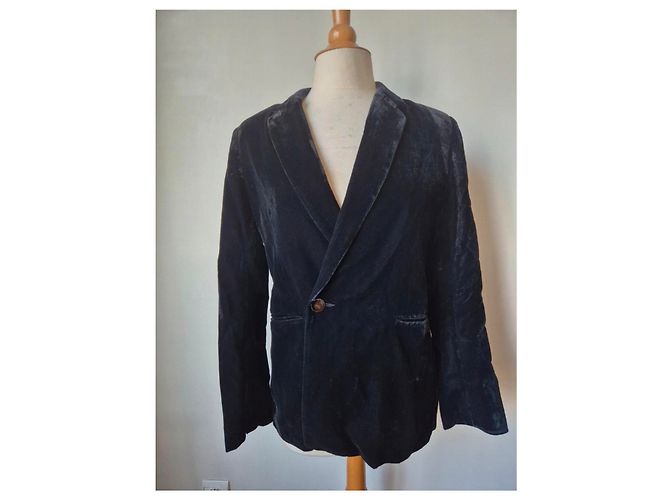 Blazer de terciopelo negro SANDRO - vista 3