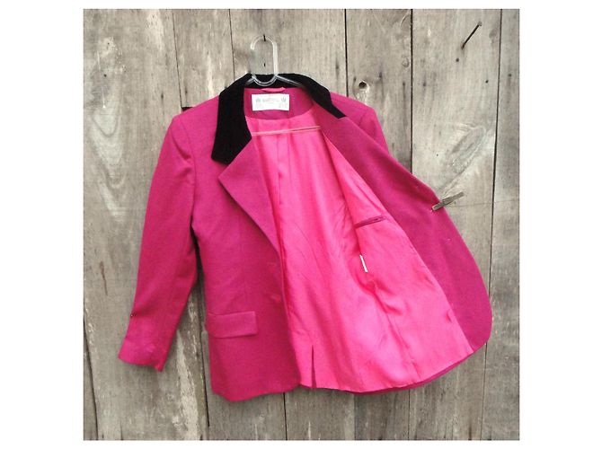 Autre Marque Norman Hartnell Wolljacke Fuchsia Fuschia - Ansicht 7