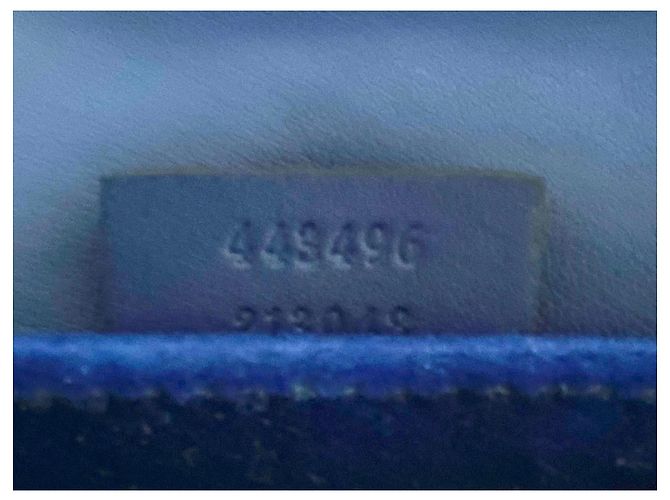 Borsa a mano Gucci GG Marmont Flap in velluto blu - vista 9