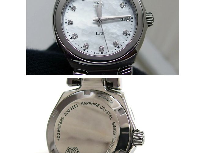 TAG Heuer Link Date Damenarmbanduhr Weiß - Ansicht 4