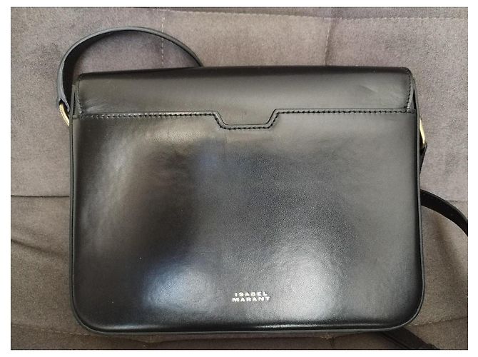 Borsa a mano ELDA Isabel Marant in pelle nera Nero - vista 3