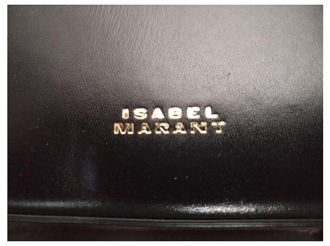 Borsa a mano ELDA Isabel Marant in pelle nera Nero - vista 4