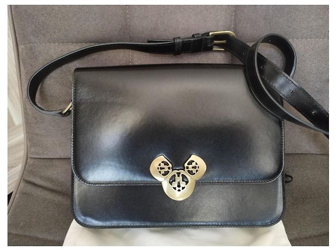 Borsa a mano ELDA Isabel Marant in pelle nera Nero - vista 6