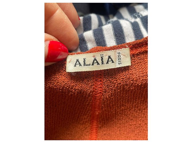 Alaïa Skaterkleid in Ockerbraun Kupfer - Ansicht 6