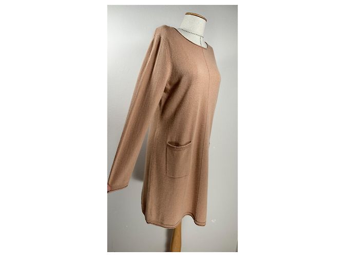 Autre Marque Christian Berg Kaschmirkleid Beige - Ansicht 2