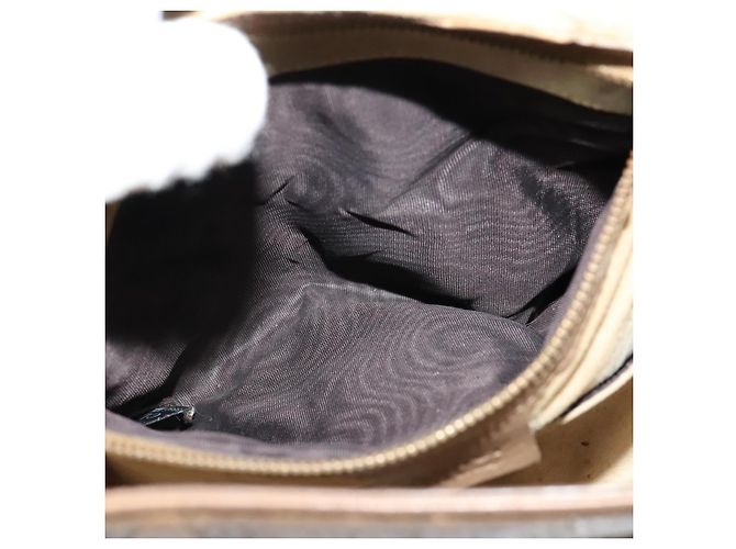 Borsa a Spalla GUCCI in Pelle Marrone Oro Auth ep8554 D'oro - vista 11