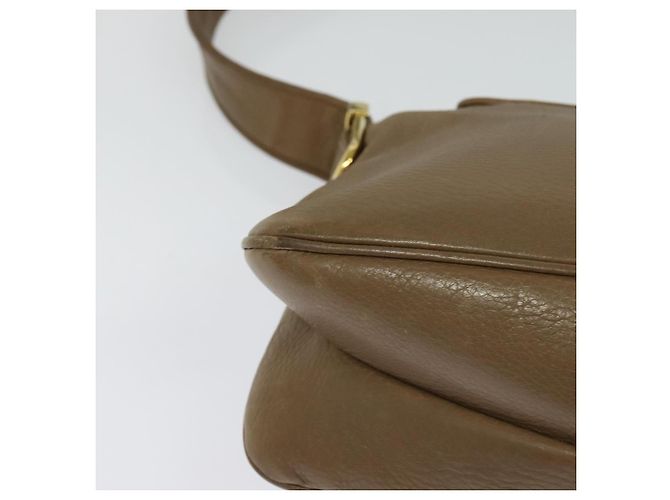 Borsa a Spalla GUCCI in Pelle Marrone Oro Auth ep8554 D'oro - vista 15