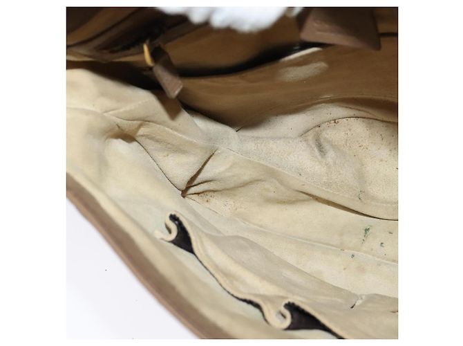 Borsa a Spalla GUCCI in Pelle Marrone Oro Auth ep8554 D'oro - vista 20
