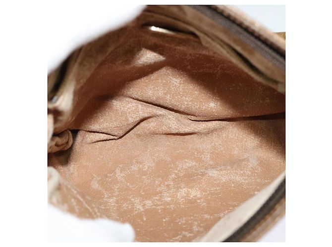 Borsa a spalla GUCCI GG Plus Supreme PVC Beige Auth ep8482 - vista 11