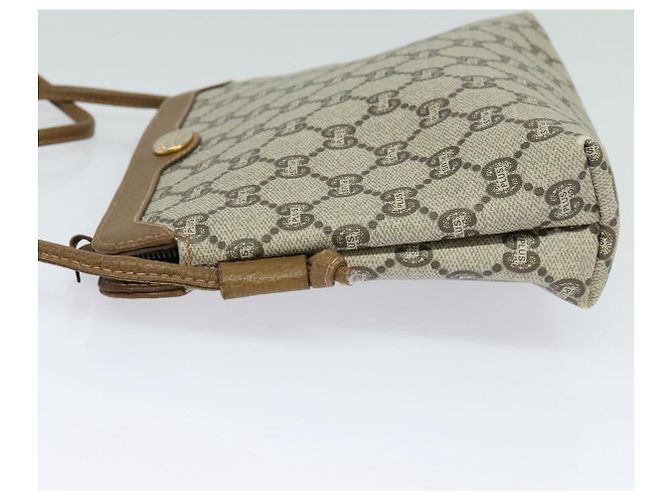 Borsa a spalla GUCCI GG Plus Supreme PVC Beige Auth ep8482 - vista 3