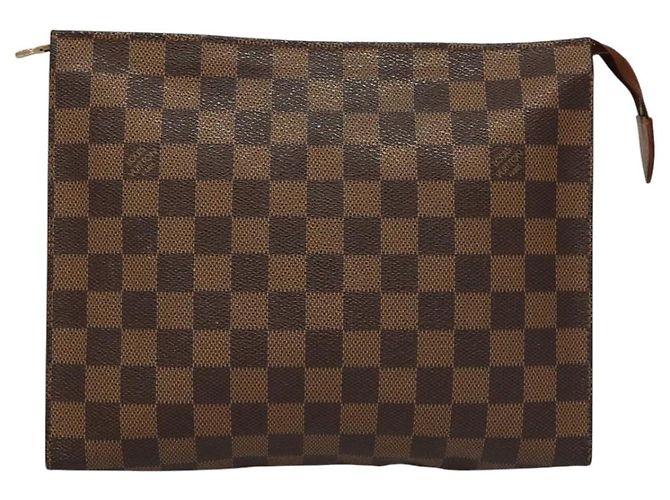 LOUIS VUITTON Pochette da Toilette Damier Ebene Posh 26 N47543 Auth LV BD042 - vista 13