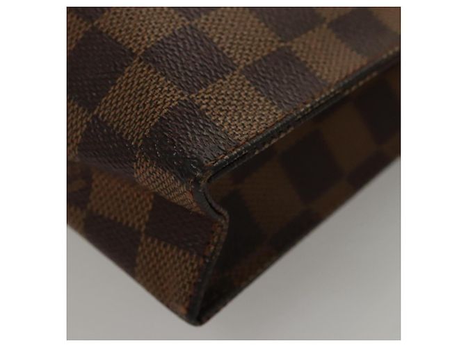 LOUIS VUITTON Pochette da Toilette Damier Ebene Posh 26 N47543 Auth LV BD042 - vista 14