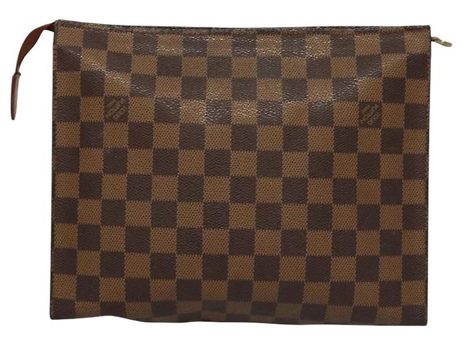 LOUIS VUITTON Pochette da Toilette Damier Ebene Posh 26 N47543 Auth LV BD042 - vista 2