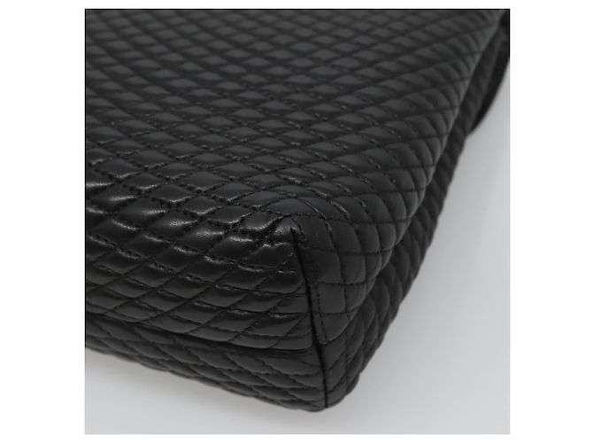 Borsa a mano BALLY in pelle nera e oro Auth BD1660 Nero D'oro - vista 15