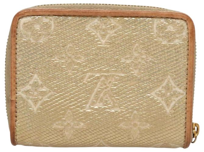 Monedero Zippy de jacquard laminado Monogram LOUIS VUITTON M82483 Auth KD245 Dorado - vista 2