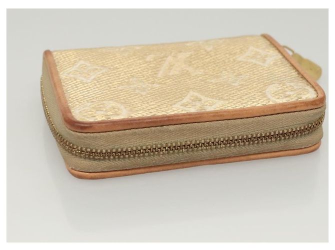 Monedero Zippy de jacquard laminado Monogram LOUIS VUITTON M82483 Auth KD245 Dorado - vista 5