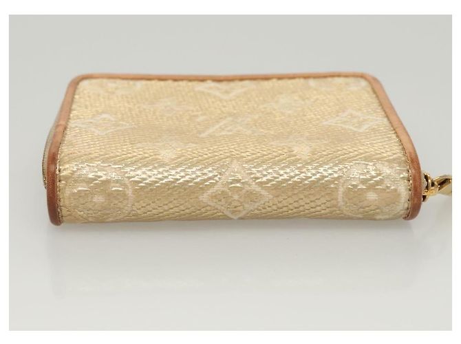 Monedero Zippy de jacquard laminado Monogram LOUIS VUITTON M82483 Auth KD245 Dorado - vista 6