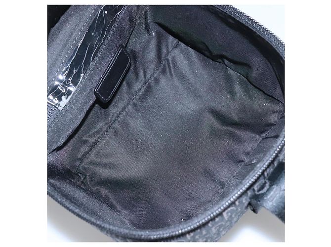 Pochette Vanity in Tela Trotter Christian Dior Catena Nero Argento Auth bs24090 - vista 11