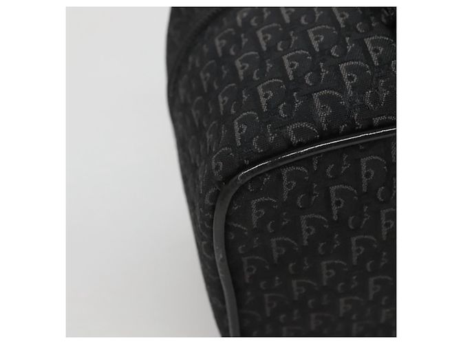 Pochette Vanity in Tela Trotter Christian Dior Catena Nero Argento Auth bs24090 - vista 15