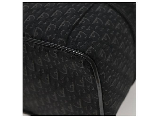 Pochette Vanity in Tela Trotter Christian Dior Catena Nero Argento Auth bs24090 - vista 16