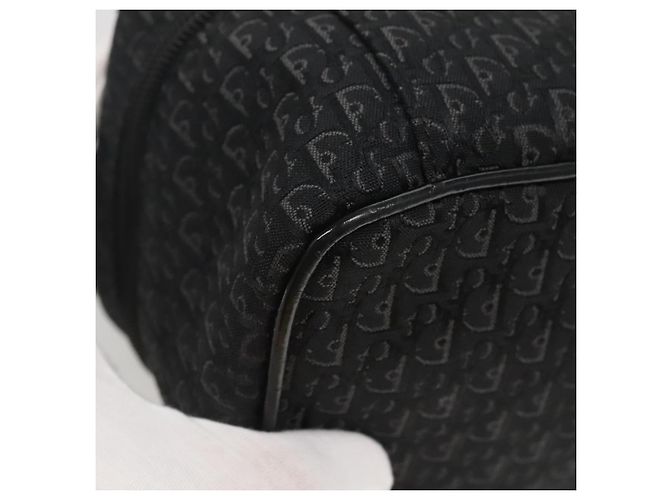 Pochette Vanity in Tela Trotter Christian Dior Catena Nero Argento Auth bs24090 - vista 17