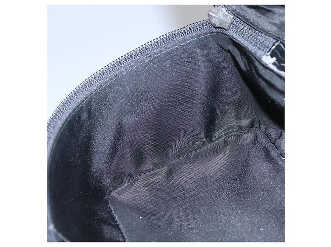 Pochette Vanity in Tela Trotter Christian Dior Catena Nero Argento Auth bs24090 - vista 20
