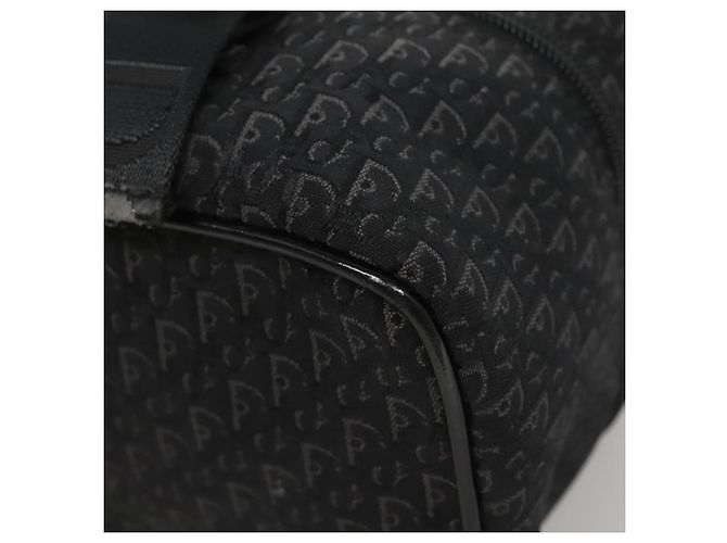 Pochette Vanity in Tela Trotter Christian Dior Catena Nero Argento Auth bs24090 - vista 8