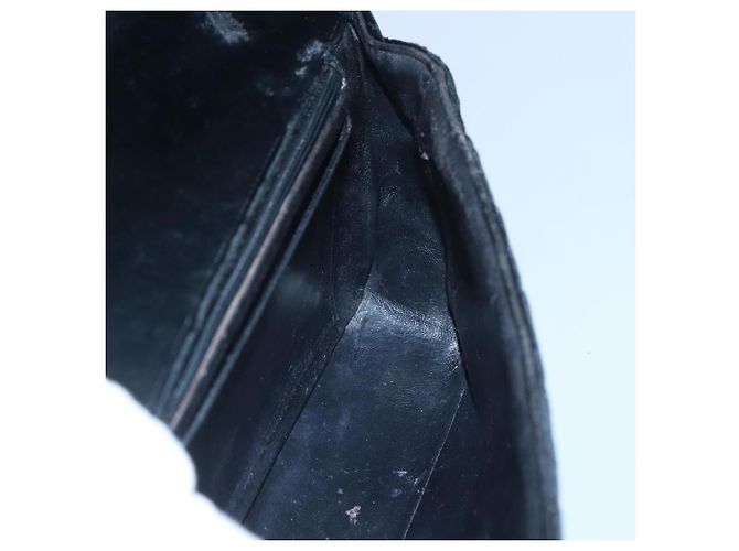 CHANEL Borsa a Mano Matelassé Velluto Nero Oro CC Auth MX239 D'oro - vista 18