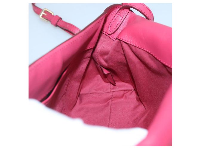 Borsa a spalla Burberry Nova Check PVC rosa beige oro Auth KD447 D'oro - vista 18