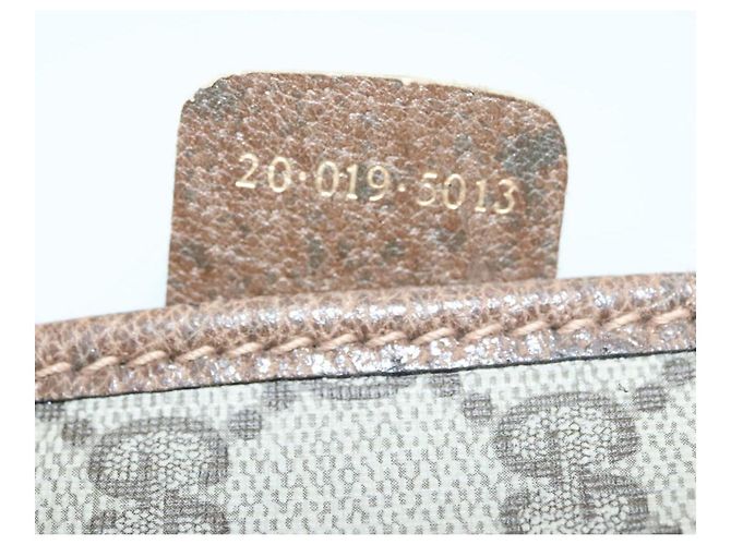 GUCCI GG Suprême GunSlip PVC Beige Auth MX319 - vue 12