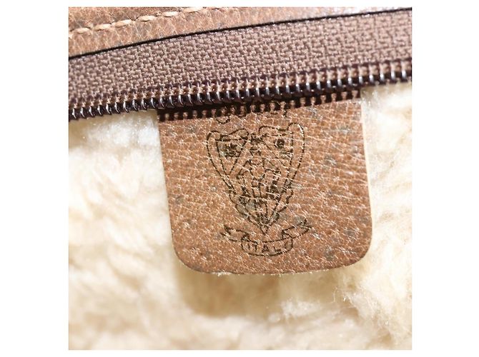 GUCCI GG Suprême GunSlip PVC Beige Auth MX319 - vue 23