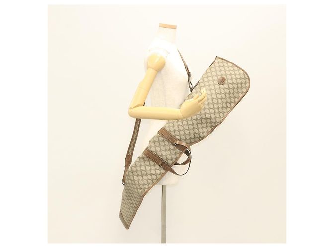 GUCCI GG Suprême GunSlip PVC Beige Auth MX319 - vue 26